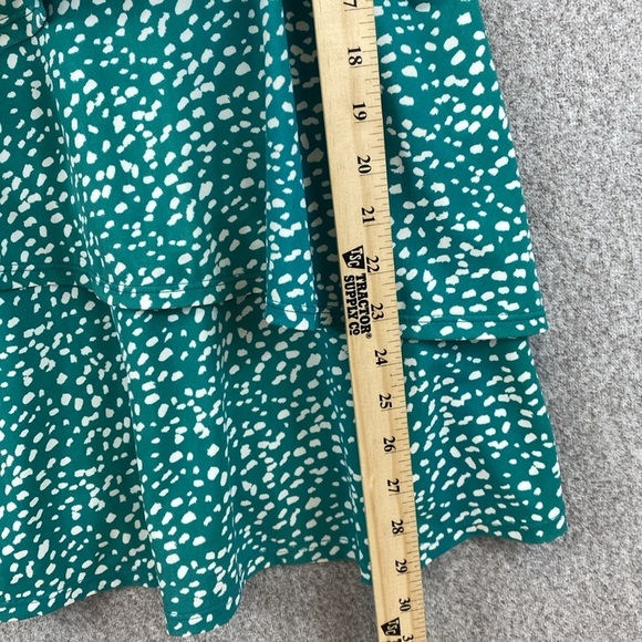 Cacique tankini swim top size 22 green with white spots resort tropical travel - Picture 5 of 8